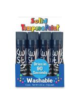 Kwik Stix&trade; Solid Tempera Paint Sticks - Pack of 12 - Black
