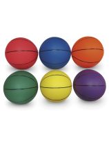 Ensemble de 6 mini ballons de basket-ball Sup-R-Safe MAC-T - 9" de diamètre.