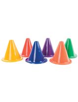 6.5" Rainbow Soft Cone Set - Pack of 6