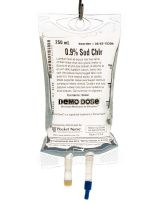Demo Dose® Simulated IV Fluid - 0.9% NaCl - 250 ml