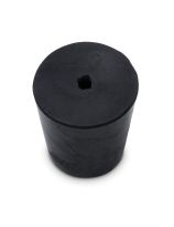 Bouchon de caoutchouc, un trou - Taille 3