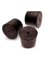 Bouchon de caoutchouc, un trou - Taille 6