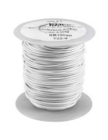 PVC Covered Copper Connecting Wire - 10 oz Roll, 22 Gauge - White