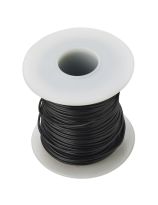 PVC Covered Copper Connecting Wire - 10 oz Roll, 22 Gauge - Black
