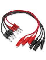 Banana Plug Cords with Alligator Clip (12")