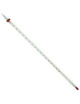 Thermomètre de laboratoire avec liquide rouge, -20 degrés C à 150 degrés C