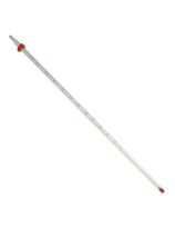 Thermomètre de laboratoire avec liquide rouge