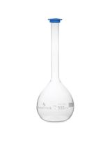 Volumetric Flask with Plastic Snap Cap - 500 mL