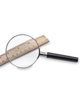 Round Glass Magnifier with Chrome Rim - 3" dia.
