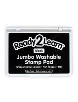 Jumbo Washable Stamp Pad - Black, 4-1/8" x 6-1/4"