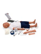 Mannequin polyvalent Gaumard® pour simulation de soins pédiatriques et RCR - Enfant de 5 ans - Peau basanée