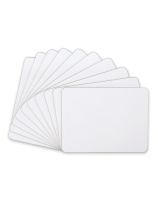 Unlined Dry-Erase Board - Single Sided - 9" x 12" - Pack of 10