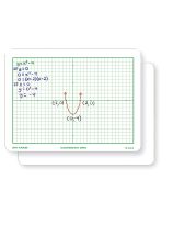 Nasco Double-Sided Coordinate Grid Dry-Erase Board - 9" x 12"