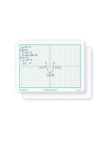 Spectrum Double-Sided Coordinate Grid Dry-Erase Board - 11-1/2" x 15-1/2"
