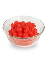RASPBERRIES, 8 OZ. IN GLASS DISH
