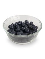 BLUEBERRIES, 3/4 CUP IN GLASS DISH