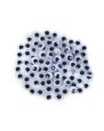 Paste-On Black & White Wiggle Eyes - 7mm - Pack of 100