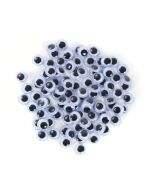 Paste-On Black & White Wiggle Eyes - 8mm - Pack of 100