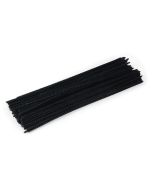 30cm (12") Chenille Stems - Package of 100 - Black