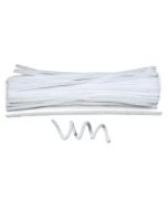 Chenille Stems/Pipe Cleaners - Pack of 100 - White