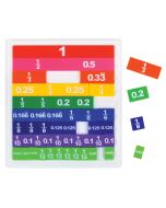 Double-Sided Fraction/Decimal Tiles