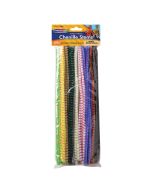Pacon&reg; 6mm Striped Chenille Stems 30cm (12") - Pack of 100