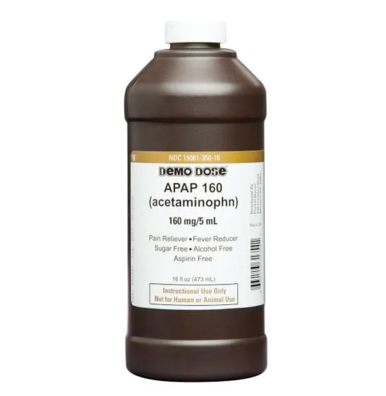 Demo Dose Apap (Acetaminophn) 160mg/5mL Pint