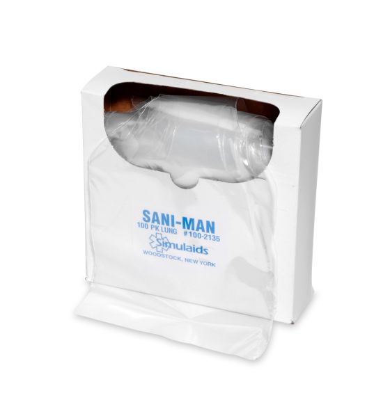 Adult Sani-Manikin Replacement Lung/Airway System - Pkg. of 100