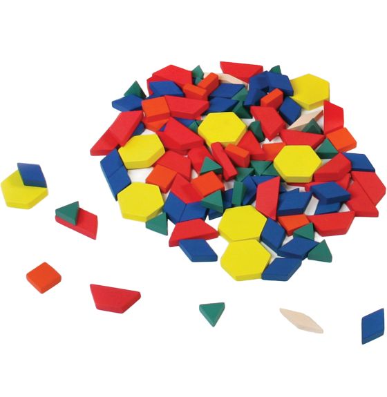 Hollow Pattern Blocks in a Bag - 1 cm, 250 pc