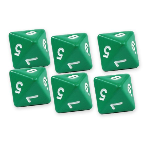 Dés décaèdres (0-9)