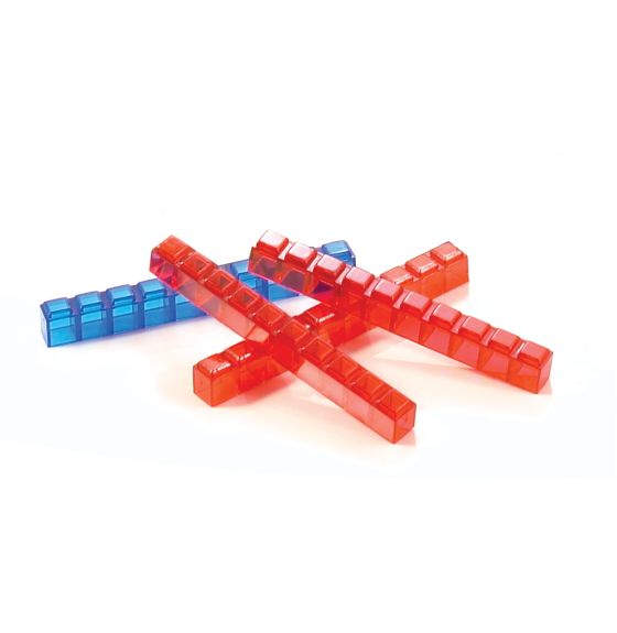 ClearView™ Base Ten Rods - 10 Pieces