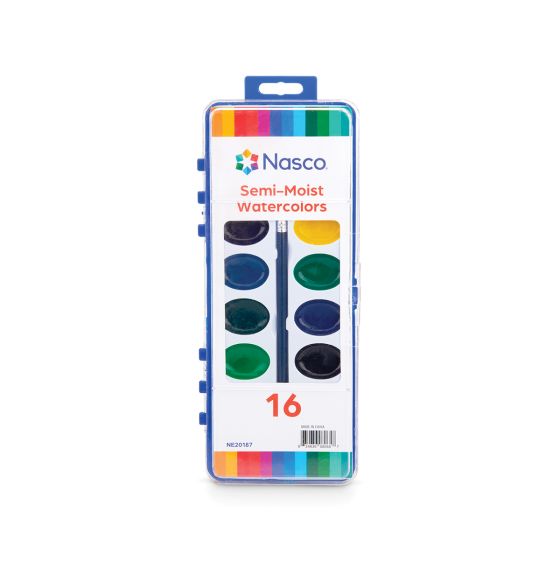 Ensemble d'aquarelle semi-humide - 16 couleurs