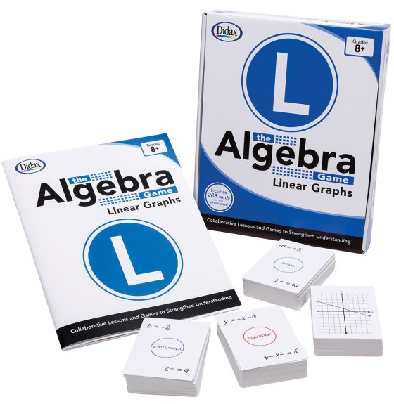 Ensemble de cartes pour graphiques linéaires Didax®