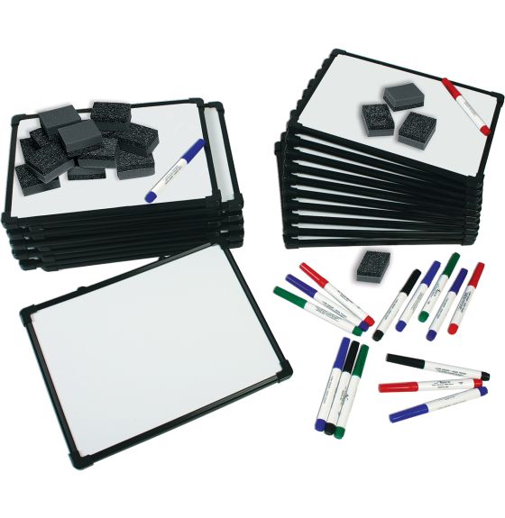 Double-Sided Magnetic Dry Erase Class Set of 30 
