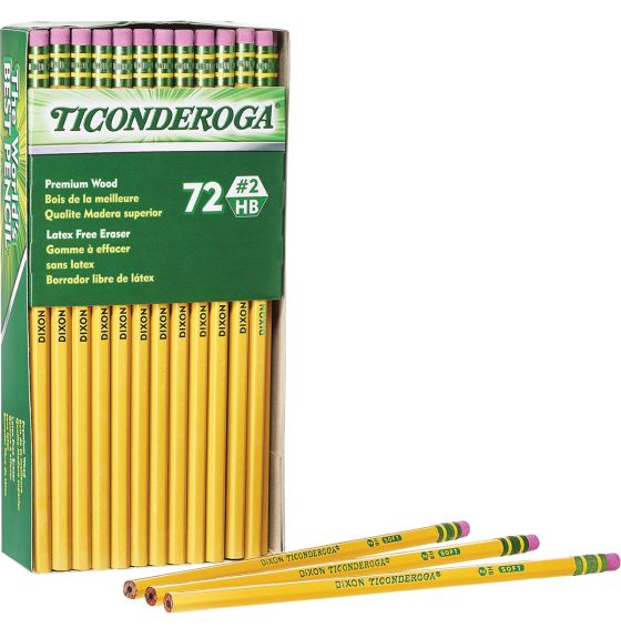 72 crayons de bois de première qualité Ticonderoga&reg;