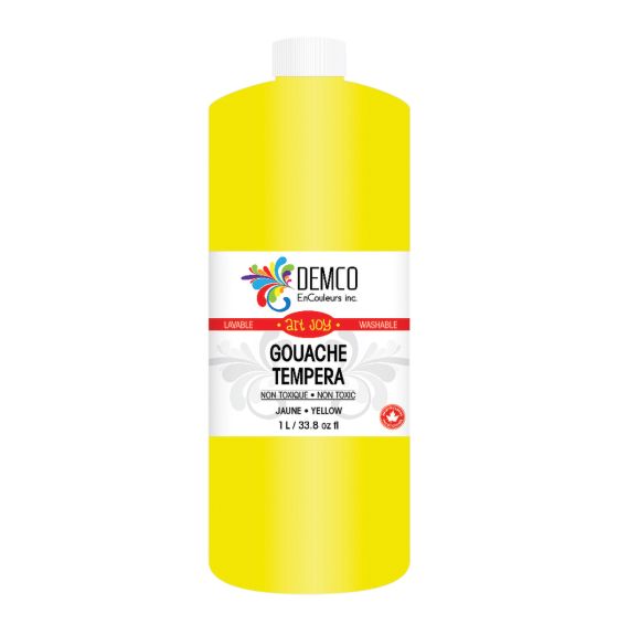 Art Joy Washable Tempera Paint - 1 L (34 oz) - Yellow