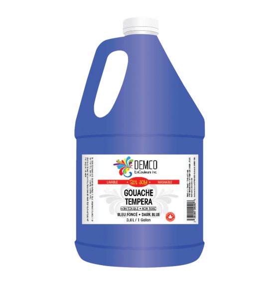 Gouache lavable Art Joy, 3,6 L (126 oz) - Bleu foncé
