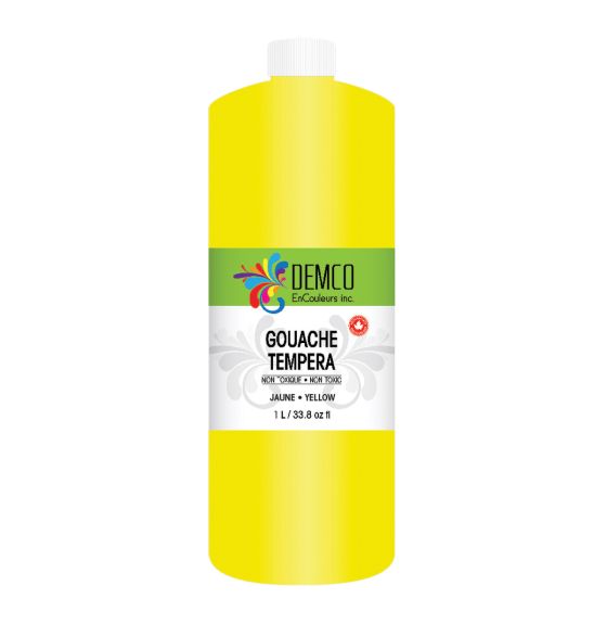 Gouache Demco EnCouleurs - Jaune, 1 L