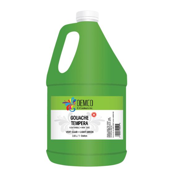 Demco EnCouleurs Tempera Paint - 3.6 L (1 Gallon) - Light Green