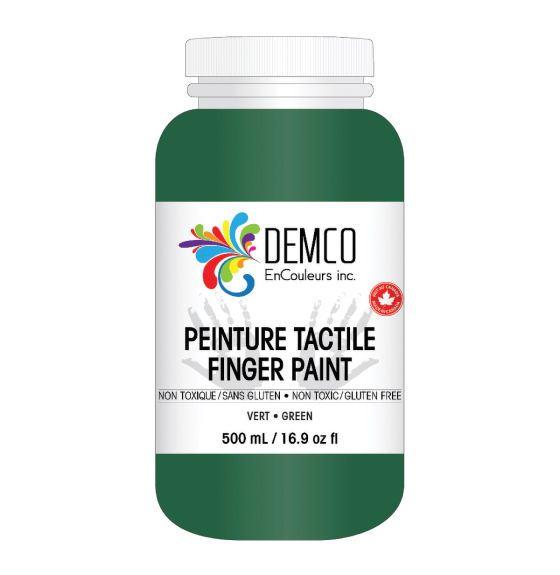 Demco EnCouleurs Finger Paint - Green, 500 mL