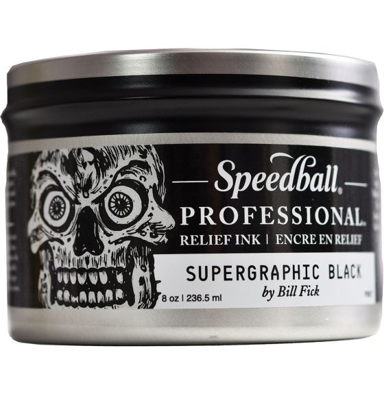 Speedball® Professional Relief Ink - Supergraphic Black - 236.5 ml (8 oz)