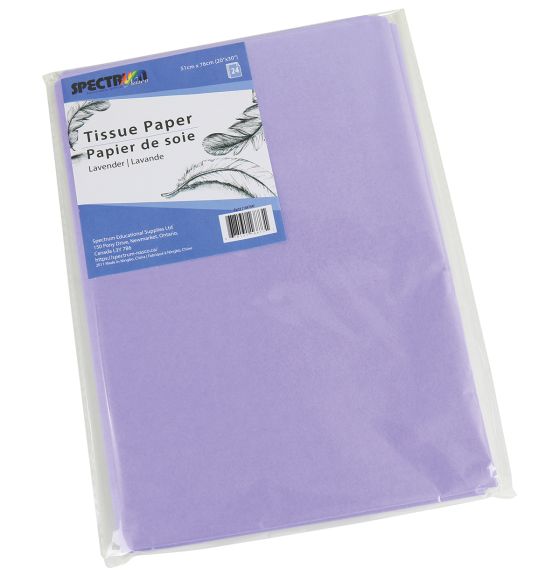 Tissue Paper - 24 Sheets - 51 cm x 76 cm (20" x 30") - Lavender