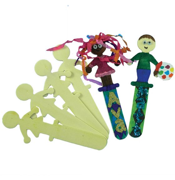 Wooden People Sticks