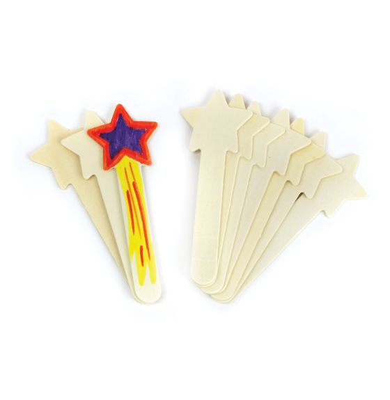 Wooden Star Sticks