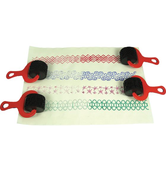 Paint and Dough Explorers - Red Handles - Set of 4