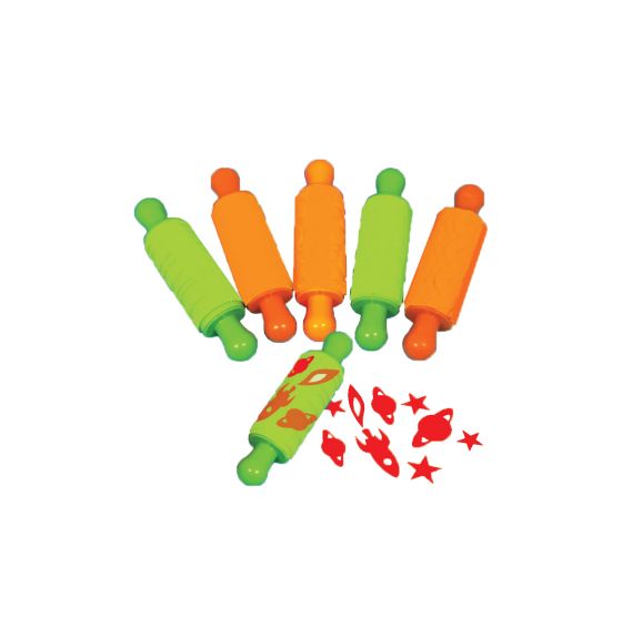 Paint and Dough Texture Rollers - 17 cm x 4 cm (6.7" x 1.6") - Retro