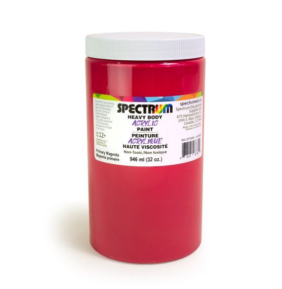 Peinture acrylique Spectrum, magenta primaire, haute viscosité - 946 ml (32 oz)