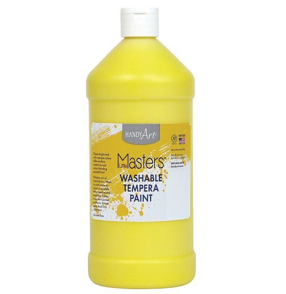 Little Masters&reg; Washable Tempera Paint - 32 oz (946 mL) - Yellow