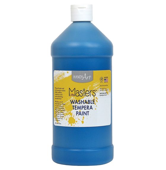 Little Masters&reg; Washable Tempera Paint - 32 oz (946 mL) - Blue