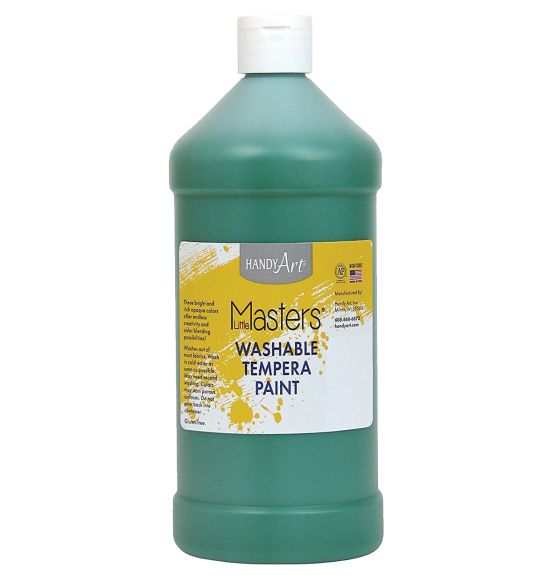 Little Masters&reg; Washable Tempera Paint - 32 oz (946 mL) - Green
